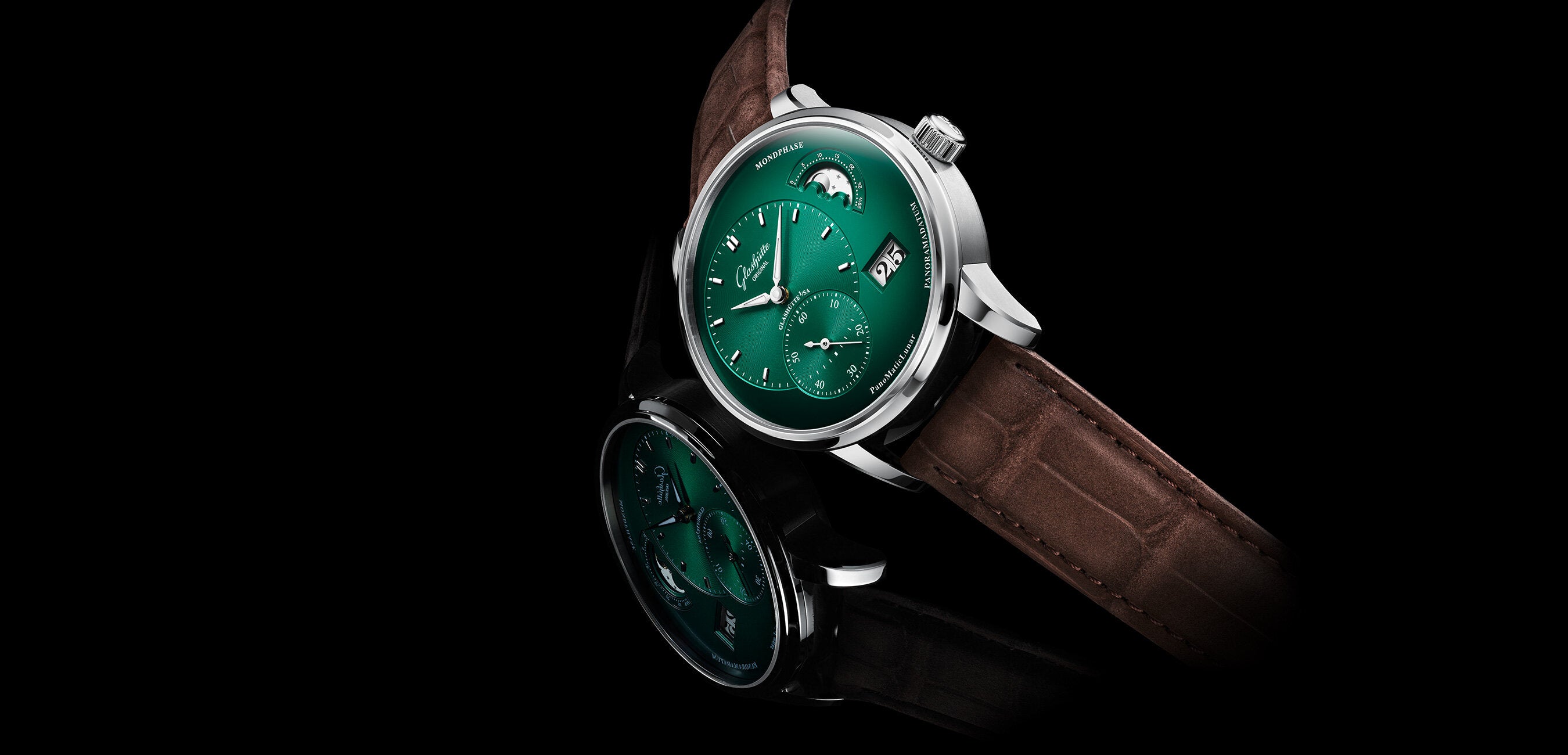 Glashütte Original presents exciting new Pano with deep green dial