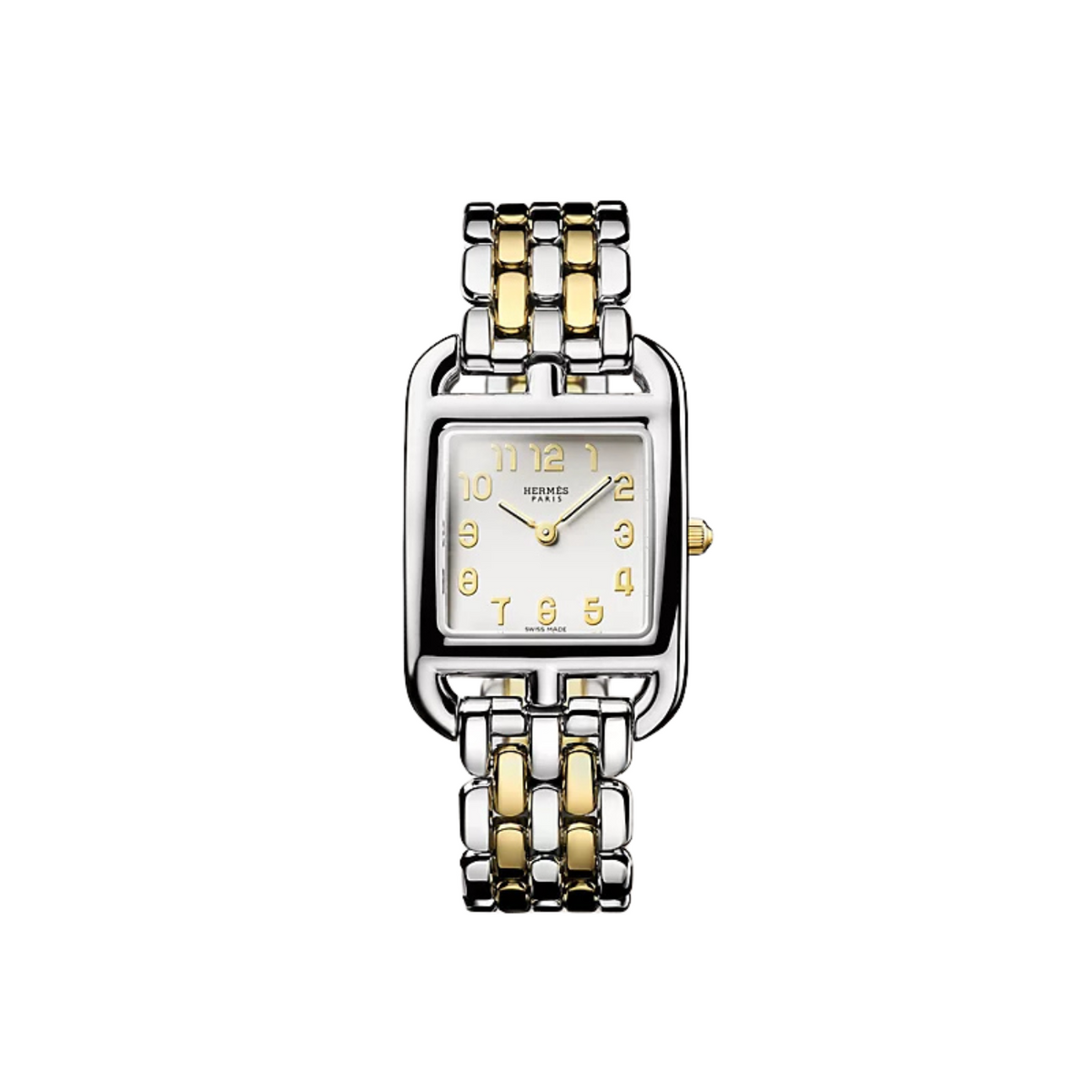 Hermès Watches - CAPE COD - OPALINE SILVERED DIAL SMALL WATCH | Manfredi Jewels