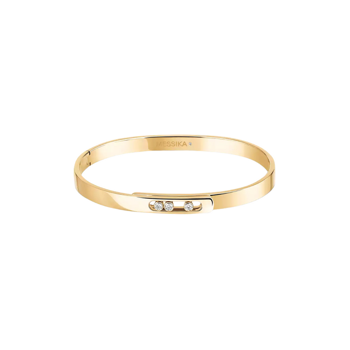 Messika Jewelry - 18K Yellow Gold Move Noa Diamond Bangle | Manfredi Jewels