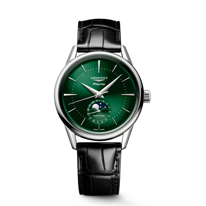 Longines Watches - FLAGSHIP HERITAGE MOONPHASE | Manfredi Jewels