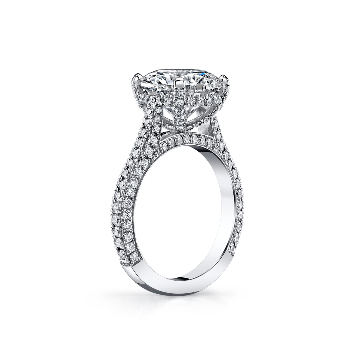 Round Cut 4.53ct Platinum Diamond Ring