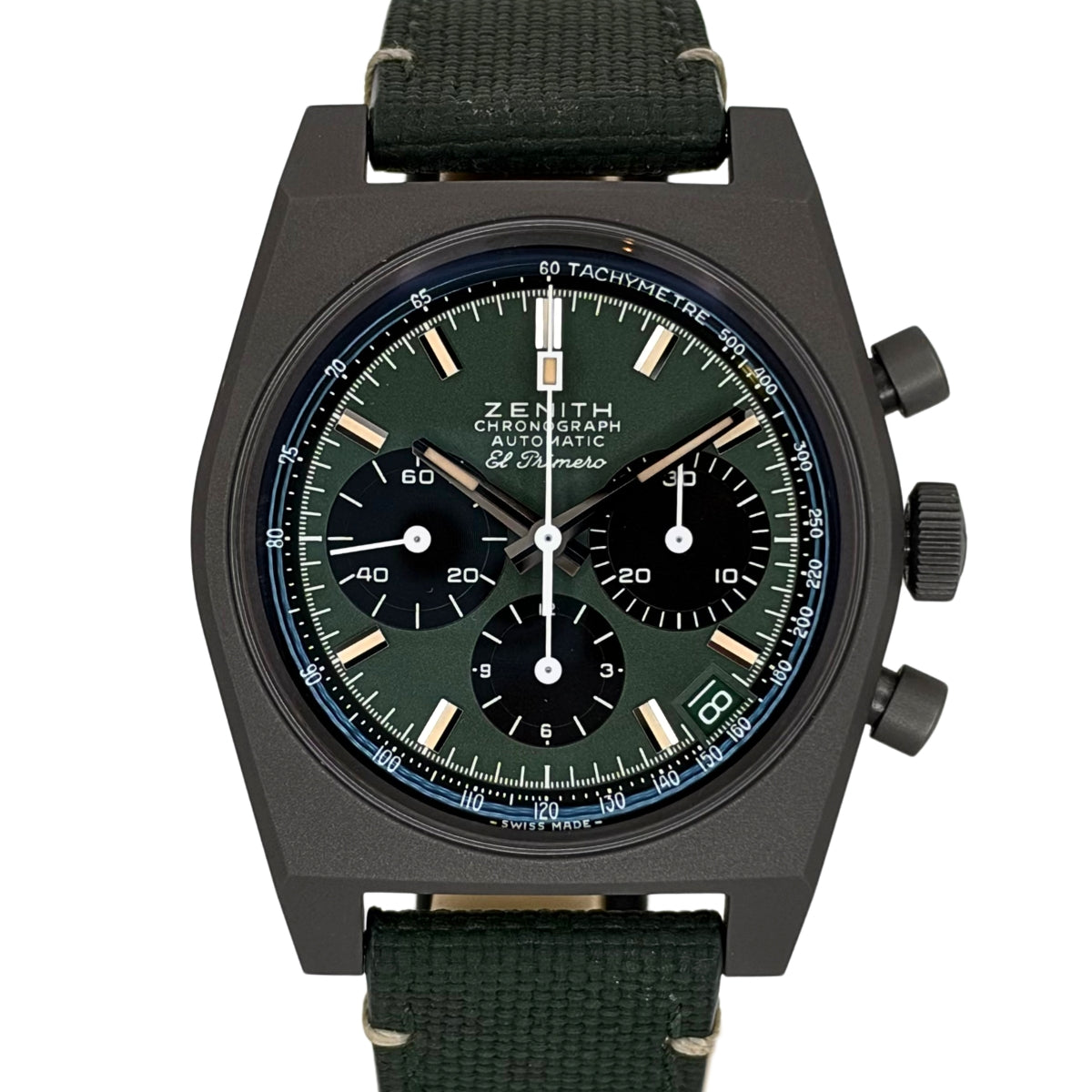 Chronomaster Revival Safari 37mm Titanium Green Dial