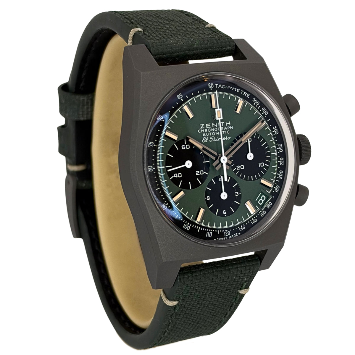 Chronomaster Revival Safari 37mm Titanium Green Dial