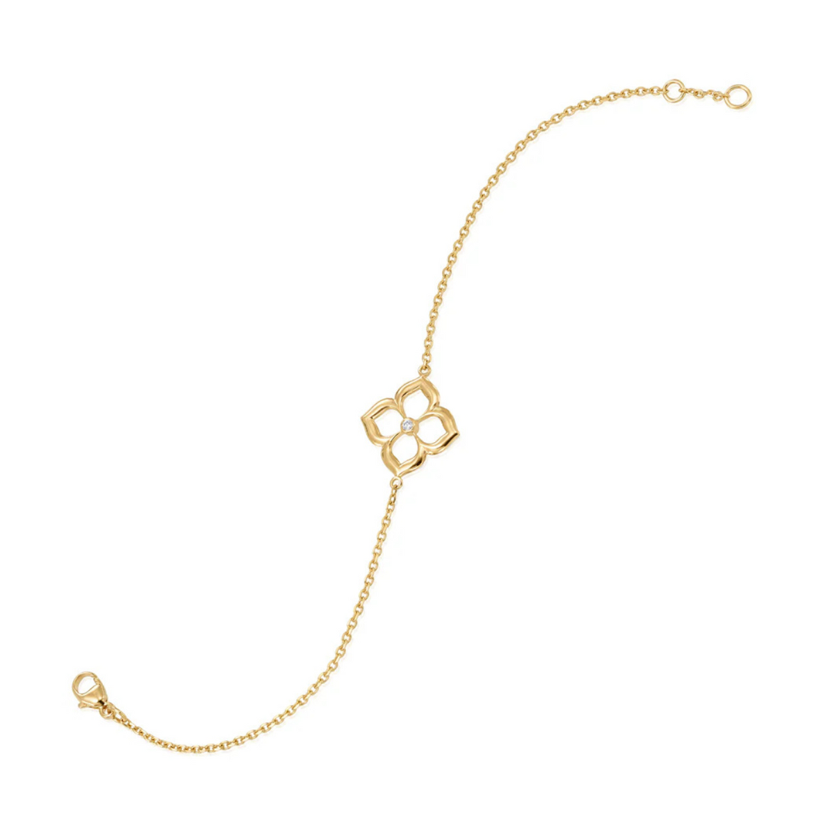 Gumuchian - 18K Yellow Gold & Diamond ’Lotus Fleur’ Bracelet | Manfredi Jewels