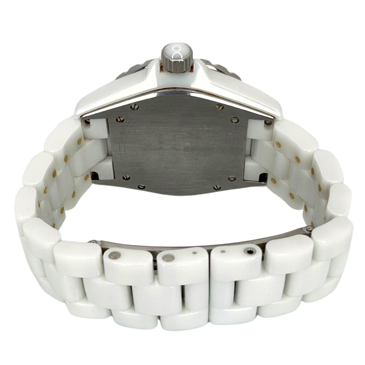 J12 38mm White Ceramic Diamond-Set Bezel Automatic
