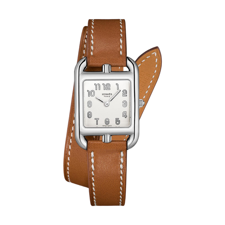 Hermès Watches - CAPE COD - OPALINE SILVER DOUBLE TOUR SMALL WATCH | Manfredi Jewels