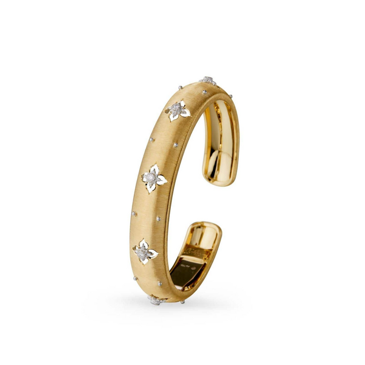 Buccellati Jewelry - Macri Giglio 18K Yellow Gold Diamond Bracelet | Manfredi Jewels