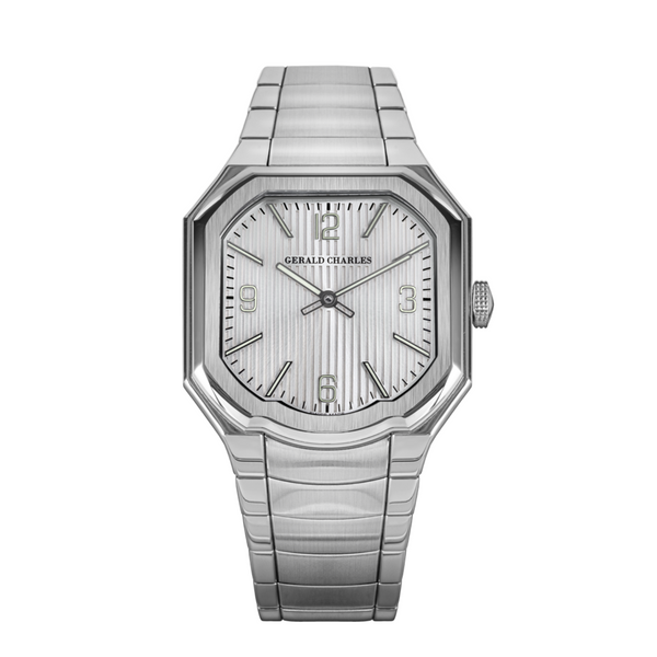 Gerald Charles Masterlink Silver Watch – Manfredi