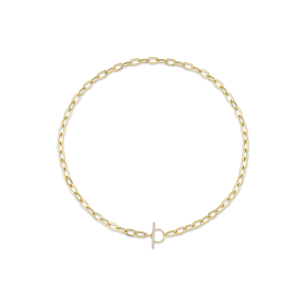 Kate 14K Yellow Gold & Diamond Paperclip Link Necklace