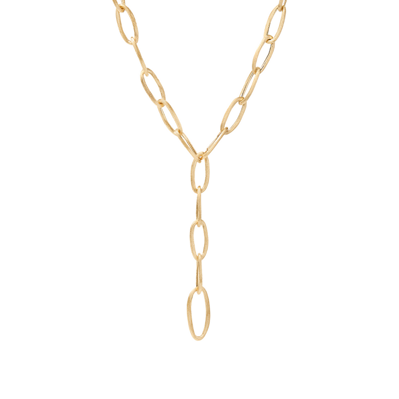 Jaipur 18K Yellow Gold Oval Link Convertible Lariat Necklace