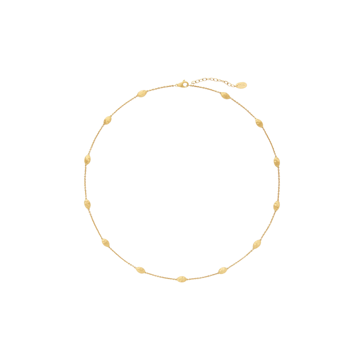 Marco Bicego Jewelry - 18K Yellow Gold Siviglia Short Necklace with Small Bean | Manfredi Jewels