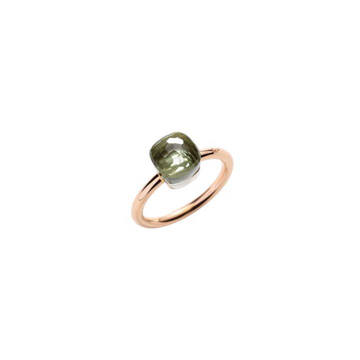Pomellato Jewelry - 18K Rose Gold Prasiolite Nudo Ring Petit | Manfredi Jewels