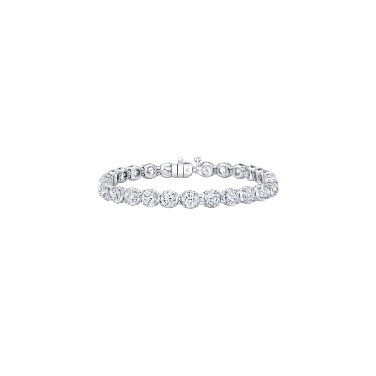 Rahaminov Diamonds Jewelry - 18K White Gold 18.42ct Diamond Bracelet | Manfredi Jewels
