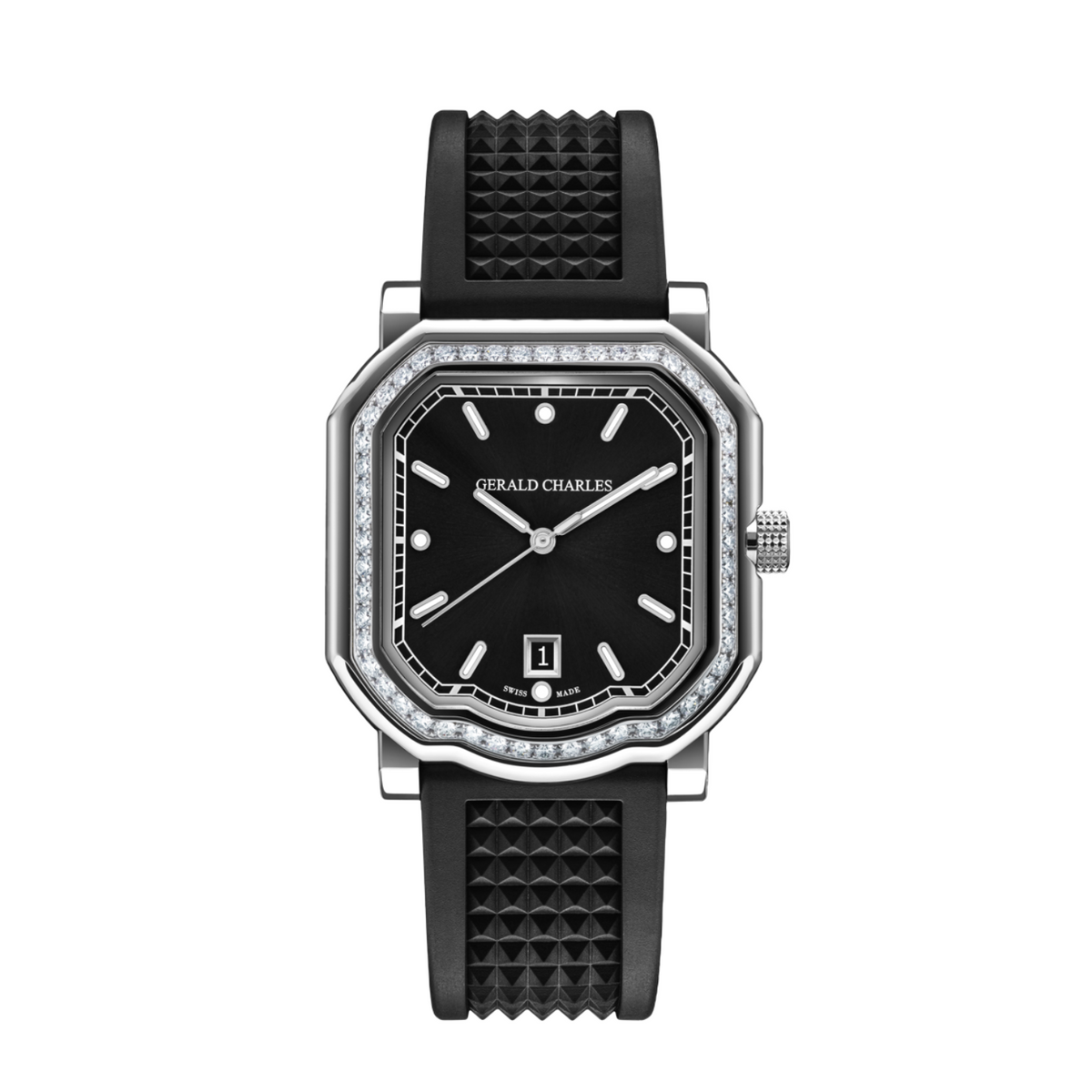 Gerald Charles New Watches - MAESTRO 2.0 ULTRA-THIN GEM SET TIMELESS BLACK | Manfredi Jewels