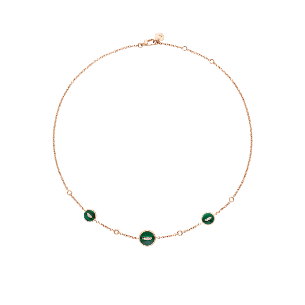 18K Rose Gold Pom Pom Dot Reversible Necklace