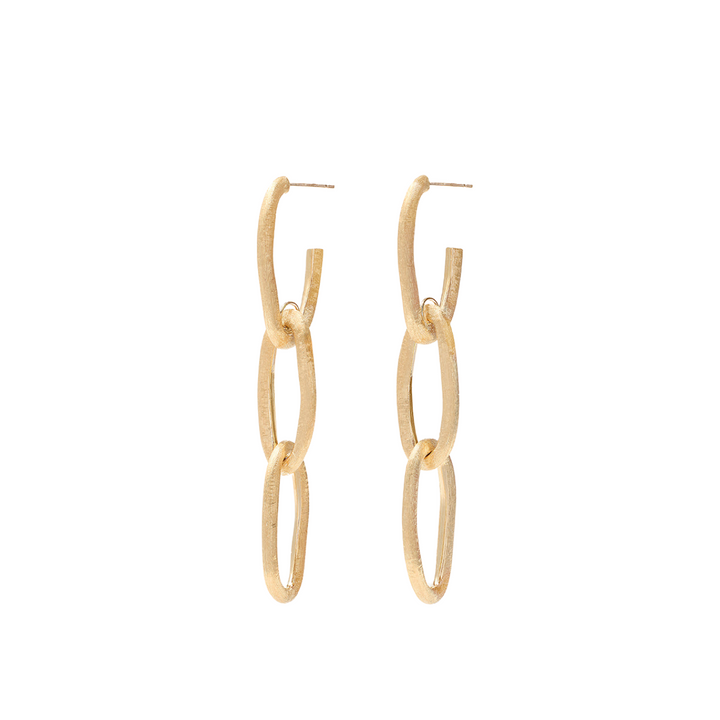 Marco Bicego Jewelry - Jaipur Link 18K Yellow Gold Oval Triple Link Earrings | Manfredi Jewels