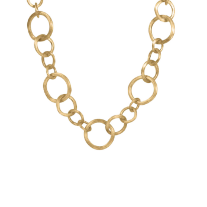 Marco Bicego Jewelry - Jaipur 18K Yellow Gold Medium Gauge Link Necklace | Manfredi Jewels