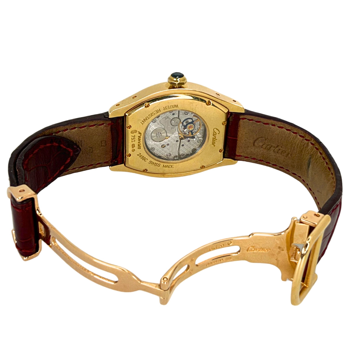 Tortue 18K Yellow Gold Silver Dial 2496C