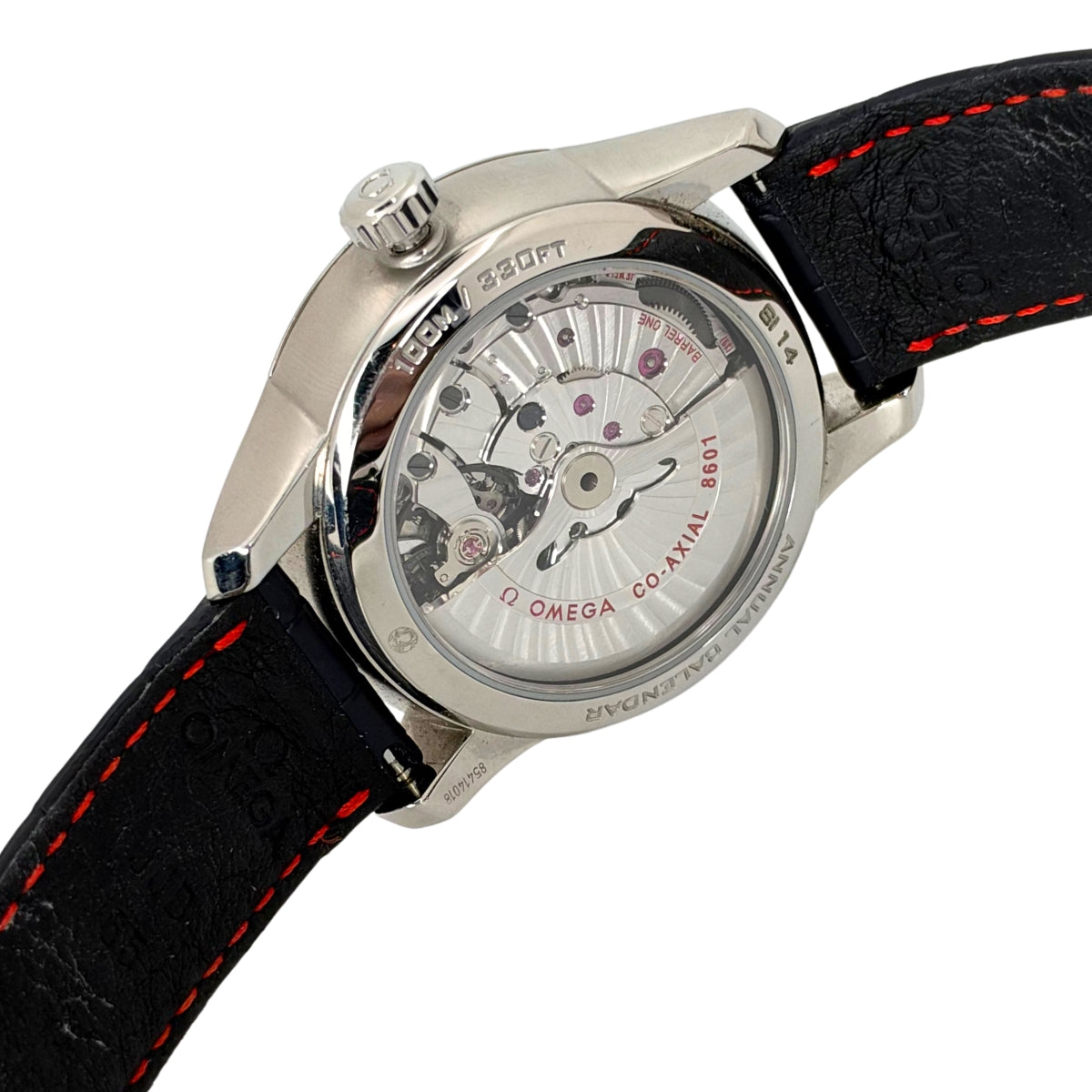 De Ville Annual Calendar Stainless Steel White Dial Blue Strap