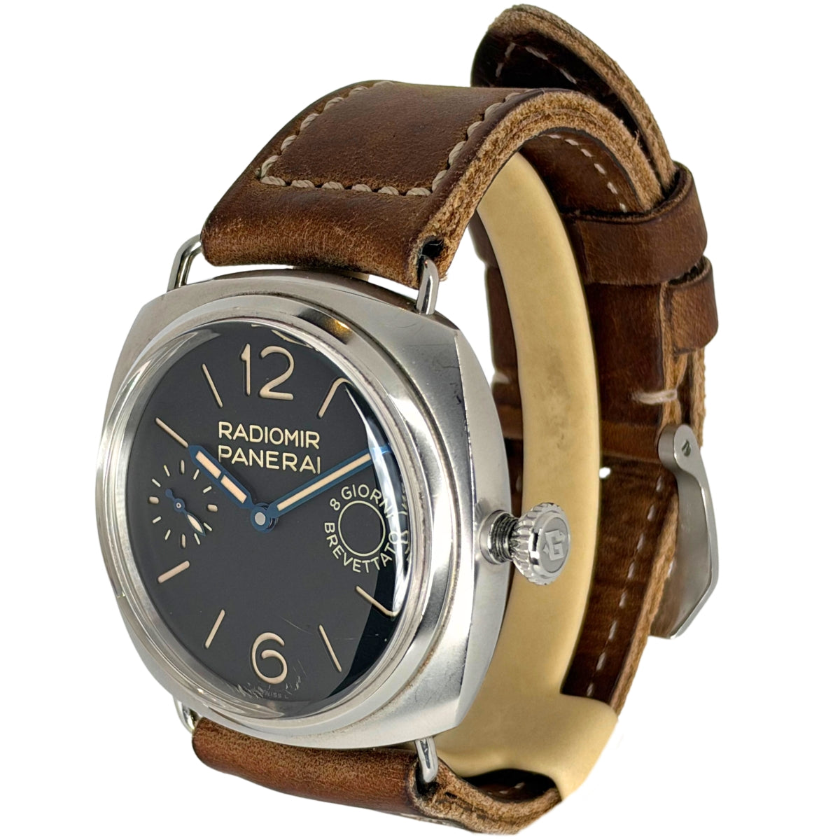 Radiomir 8 Days 45mm Stainless Steel Black Dial PAM00992