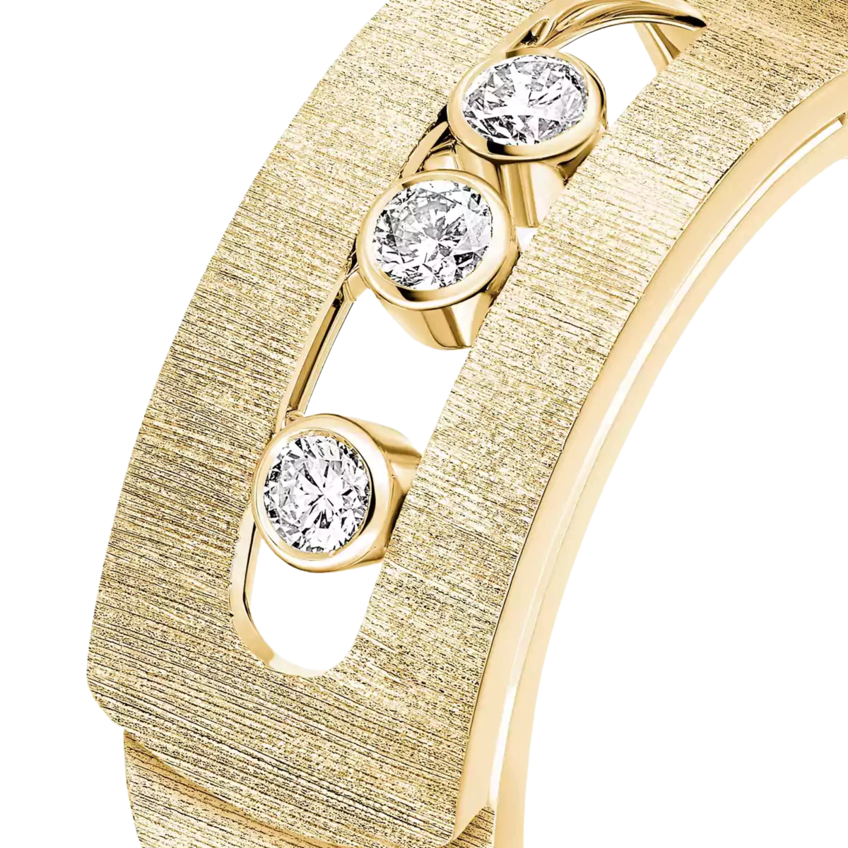 18K Yellow Gold Move Noa Ciselé Ring