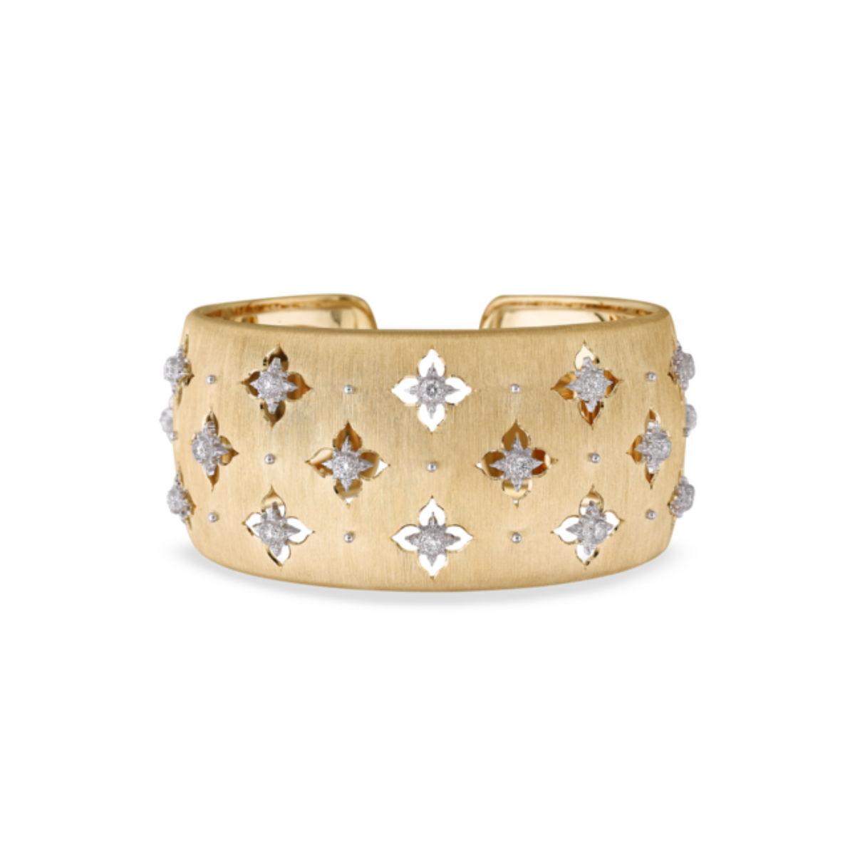 Buccellati Jewelry - Macri Giglio 18K Yellow & White Gold Diamond Bracelet | Manfredi Jewels