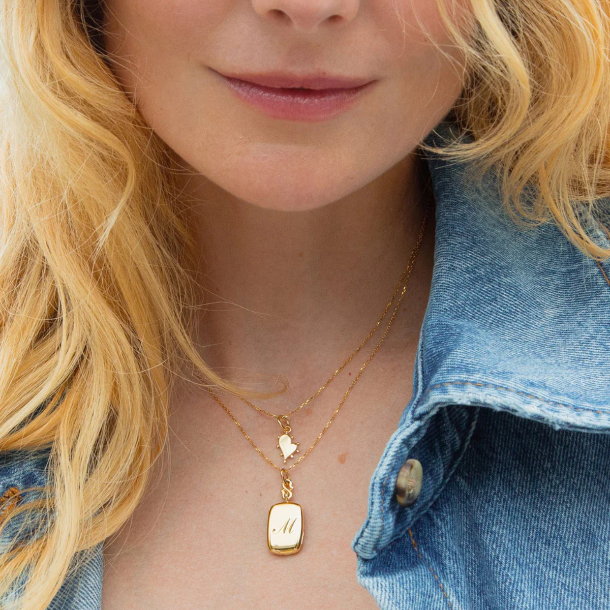 Monica Rich Kosann Jewelry - 18K Yellow Gold Slim ’Britt’ 18K Gold Locket Necklace | Manfredi Jewels