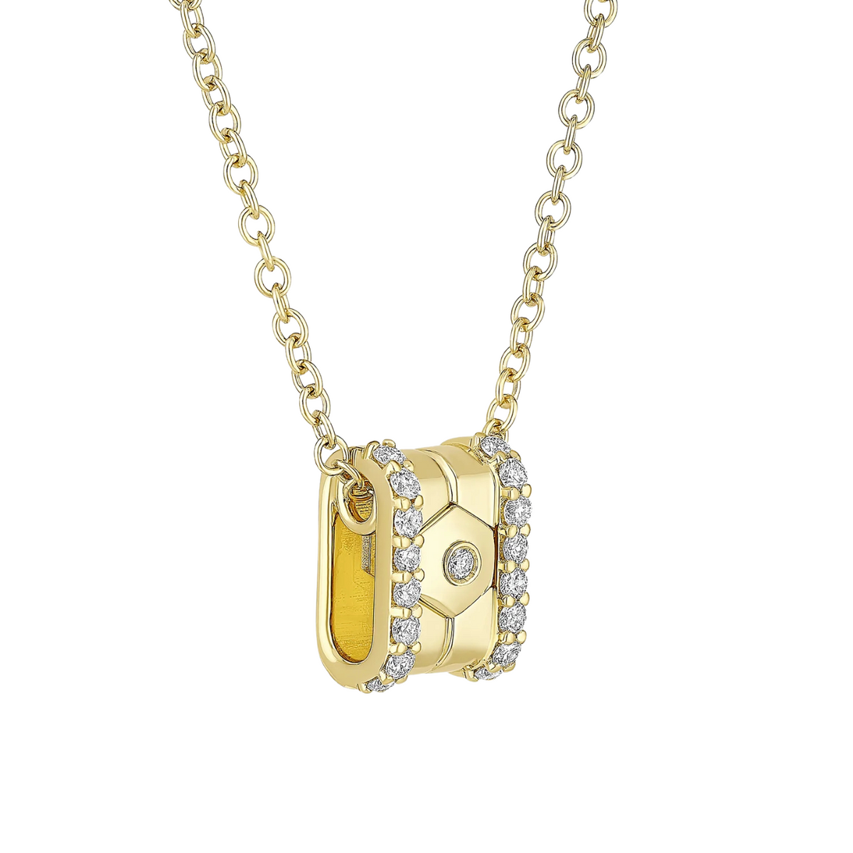 Miseno - 18K Yellow Gold & Mother of Pearl Baia Sommersa Pendant | Manfredi Jewels