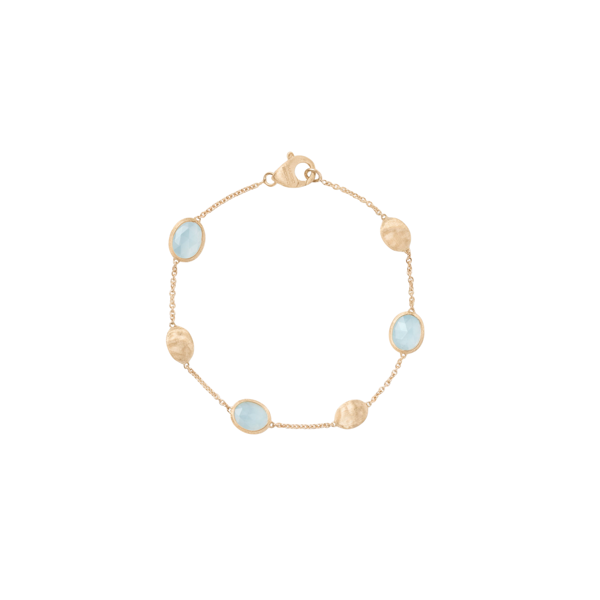 Siviglia 18K Yellow Gold Bracelet with Aquamarine