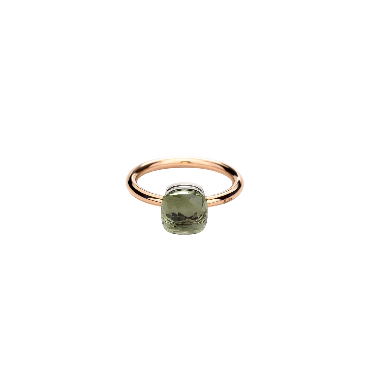 Pomellato Jewelry - 18K Rose Gold Prasiolite Nudo Ring Petit | Manfredi Jewels