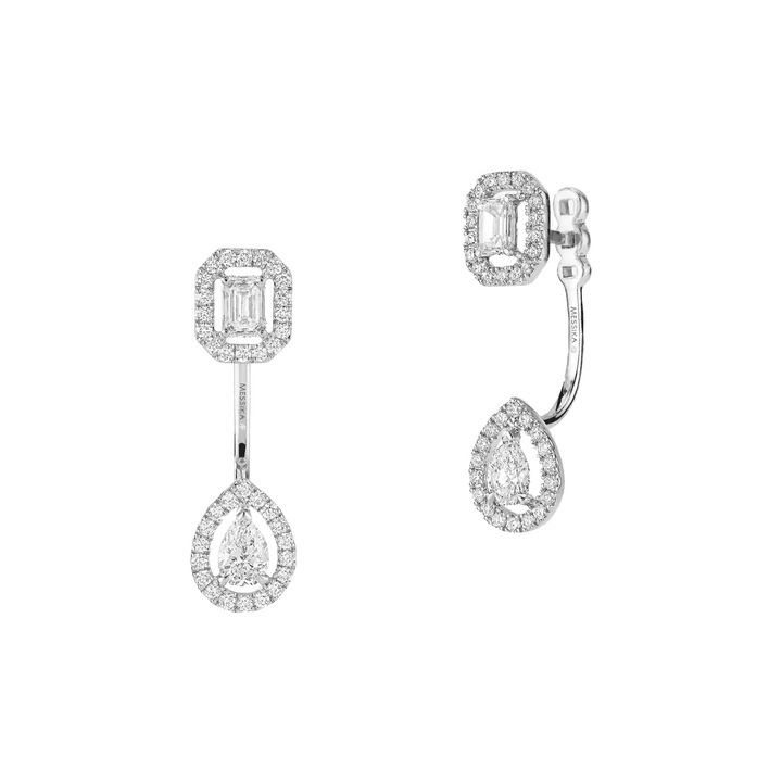 Messika Jewelry - 18K White Gold ’My Twin Toi & Moi’ Diamond Earrings | Manfredi Jewels