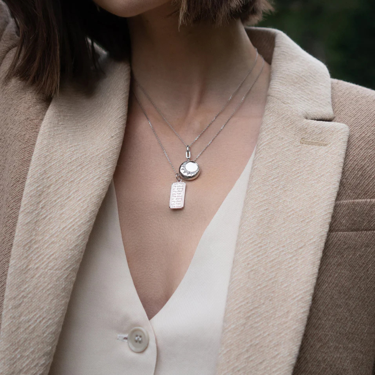 Monica Rich Kosann Jewelry - ’Power’ Dorothy Sterling Silver Necklace | Manfredi Jewels