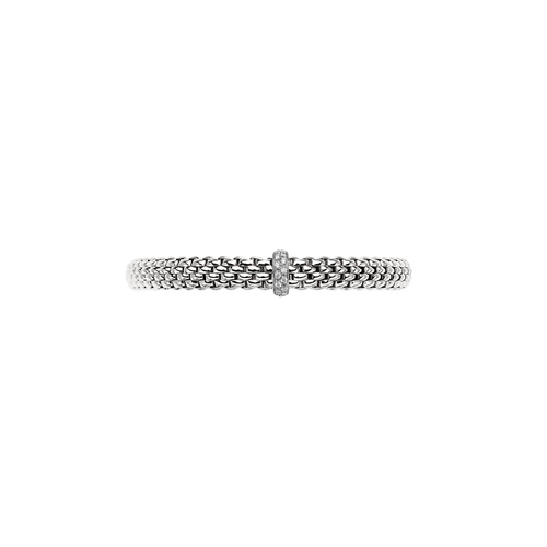 Vendome 18K White Gold Pavè Diamond Flex’it Bracelet