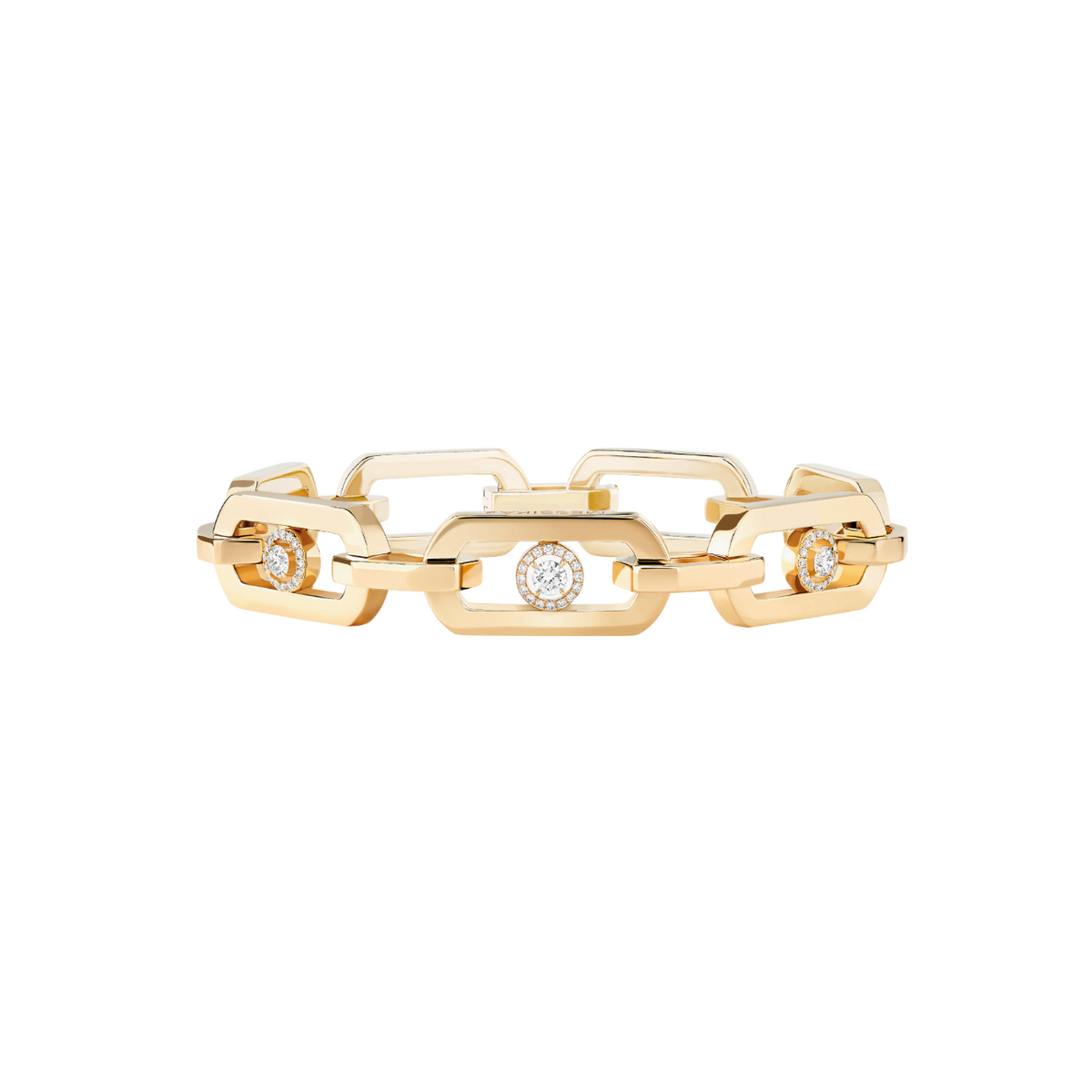 Messika Jewelry - So Move 18K Yellow Gold XL Diamond Bracelet | Manfredi Jewels