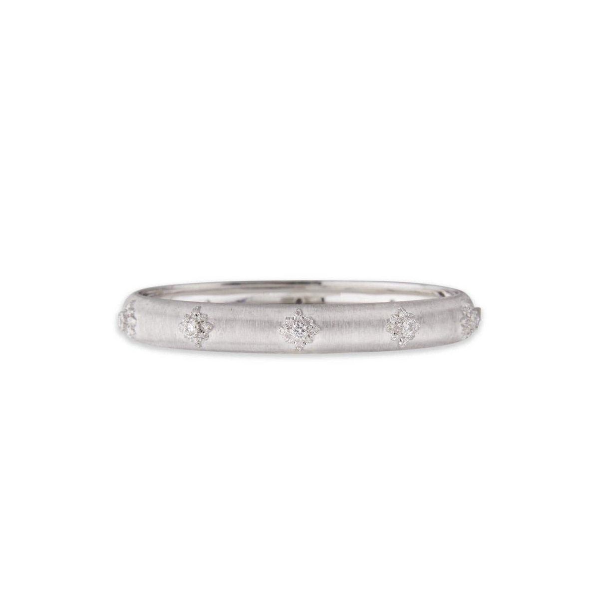 Buccellati Jewelry - Macri Bombe 18K White Gold Diamond Bracelet | Manfredi Jewels