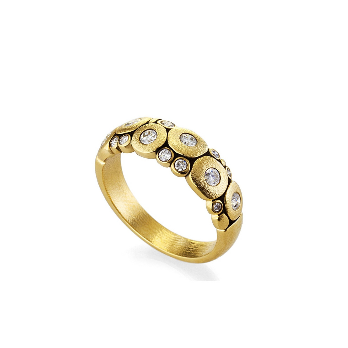 Alex Sepkus Jewelry - Candy 18K Yellow Gold Diamond Dome Ring | Manfredi Jewels