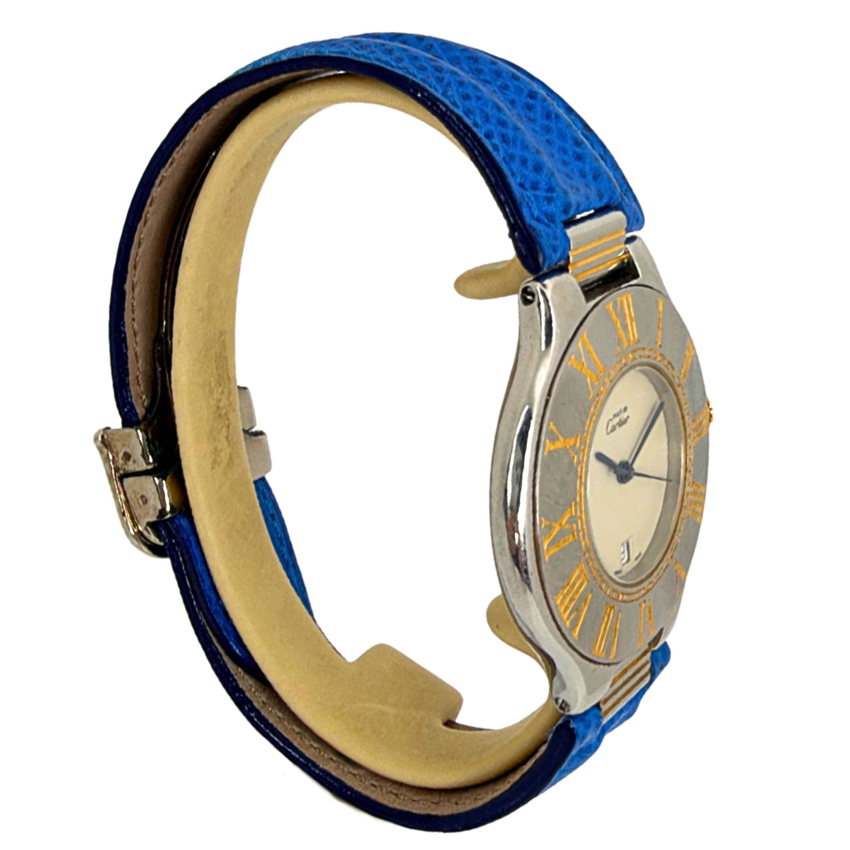 Must de Cartier 21 35mm Blue Strap