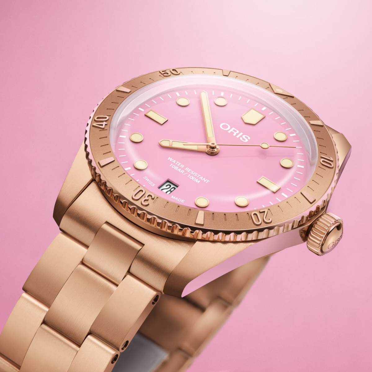 Oris Watches - DIVERS SIXTY-FIVE - PINK BRONZE | Manfredi Jewels