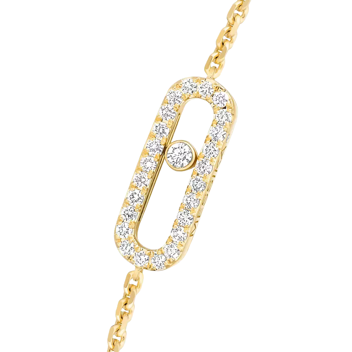 Move Uno 18K Yellow Gold Pavé Diamond Bracelet