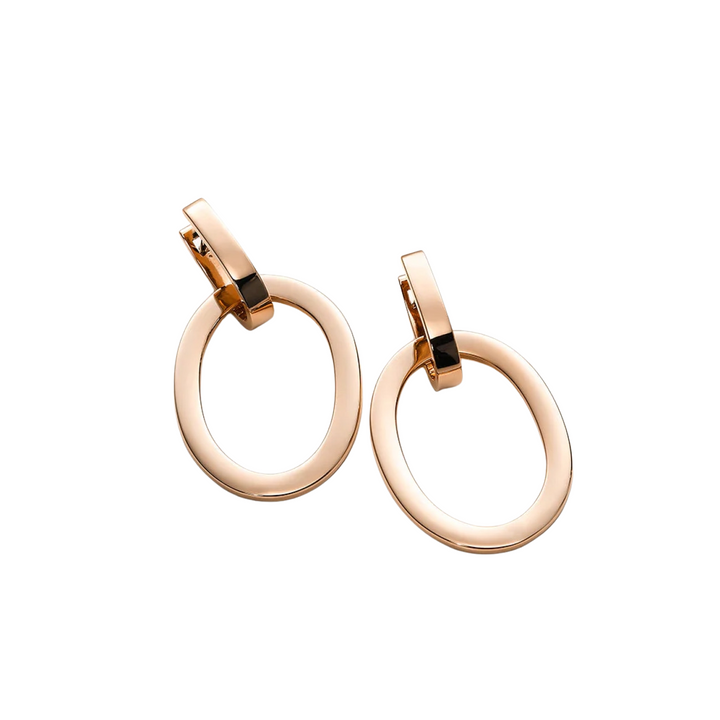 Mattioli Jewelry - Aruba 18K Rose Gold Oval Drop Earrings | Manfredi Jewels