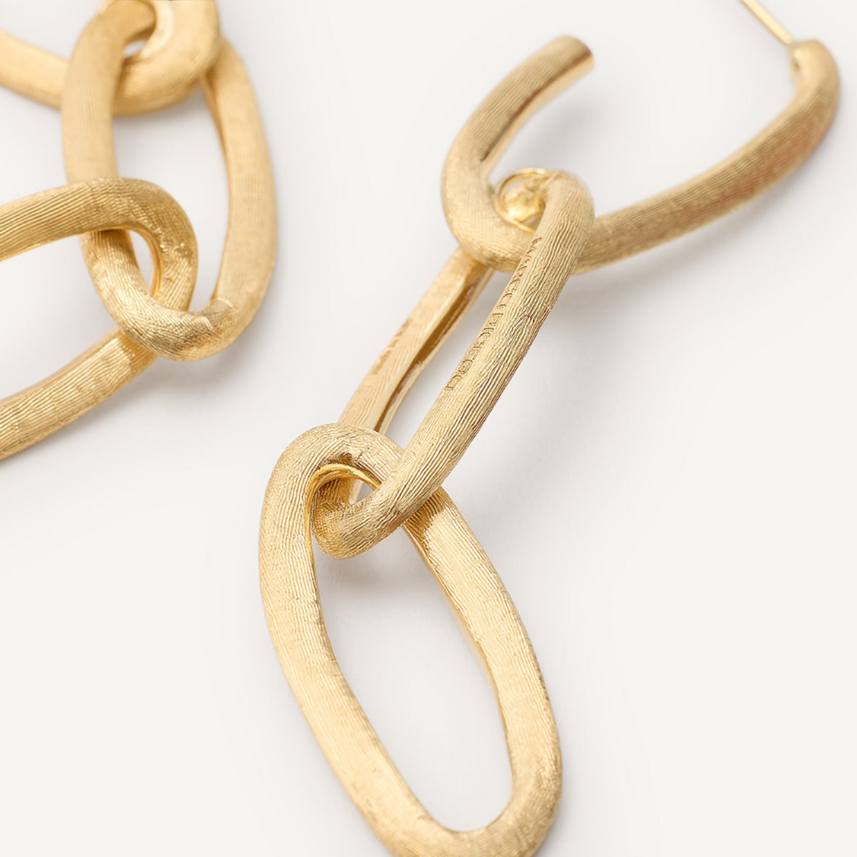 Marco Bicego Jewelry - Jaipur Link 18K Yellow Gold Oval Triple Link Earrings | Manfredi Jewels