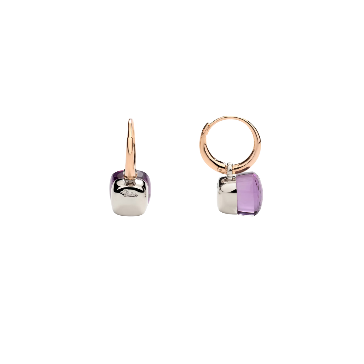 Pomellato Jewelry - Nudo 18K Rose Gold Amethyst Earrings | Manfredi Jewels
