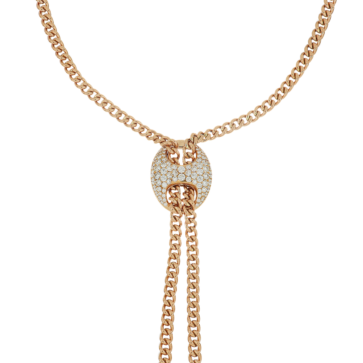 Crivelli - 18K YELLOW GOLD & DIAMOND LARIAT NECKLACE | Manfredi Jewels