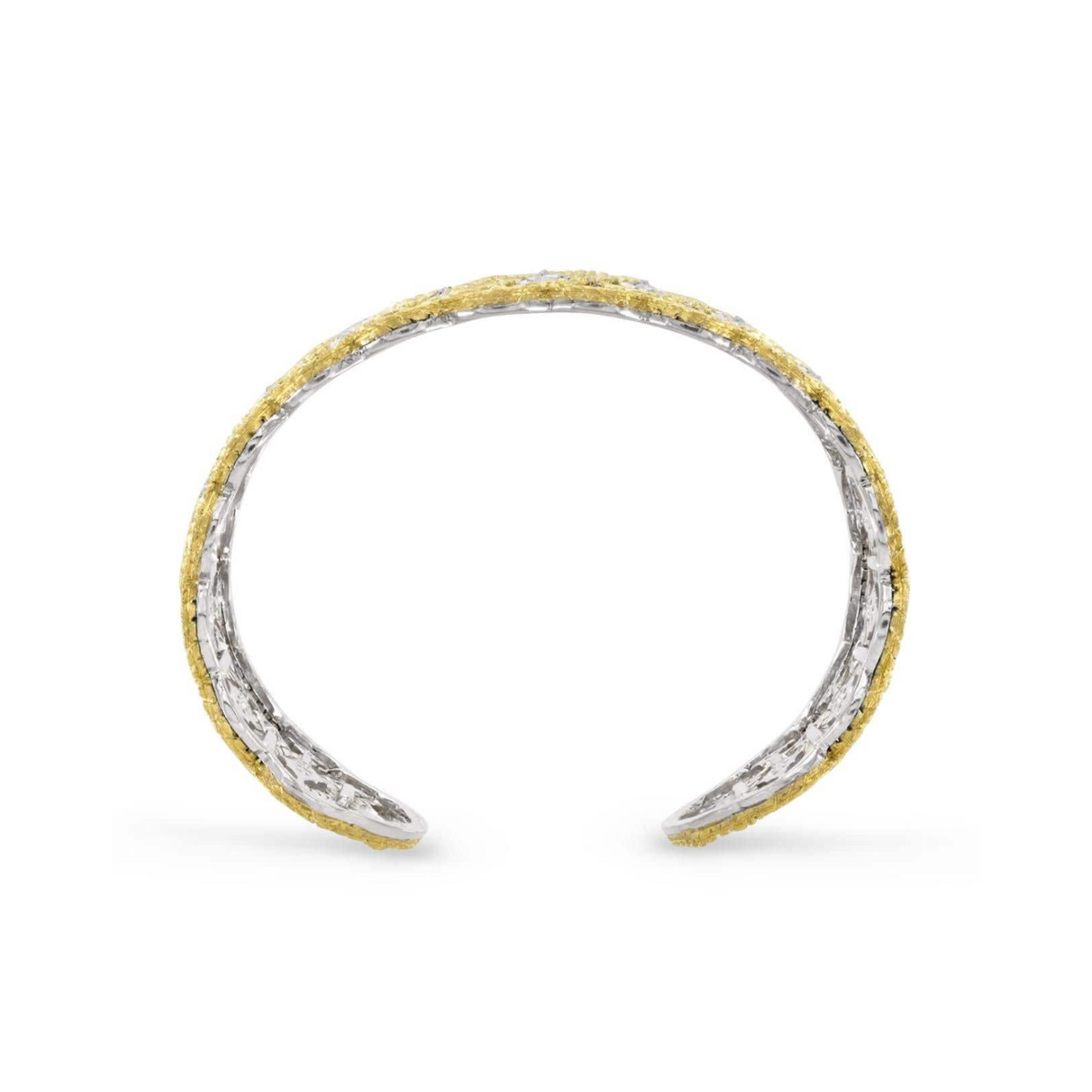Buccellati Jewelry - Étoilée 18K Yellow & White Gold Diamond Bracelet | Manfredi Jewels