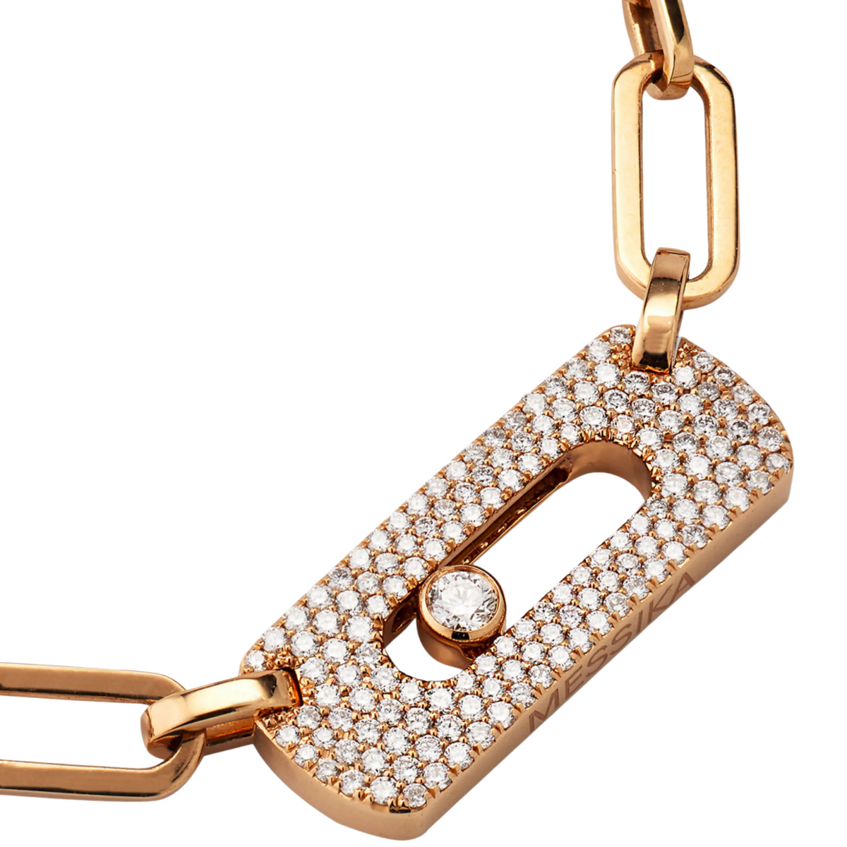 Messika Jewelry - My Move 18K Rose Gold Diamond Necklace | Manfredi Jewels