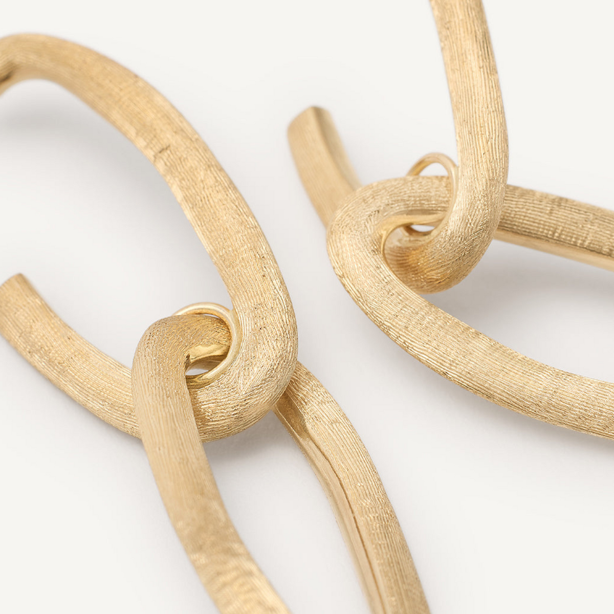 Marco Bicego Jewelry - Jaipur 18K Yellow Gold Oval Double Link Earrings | Manfredi Jewels