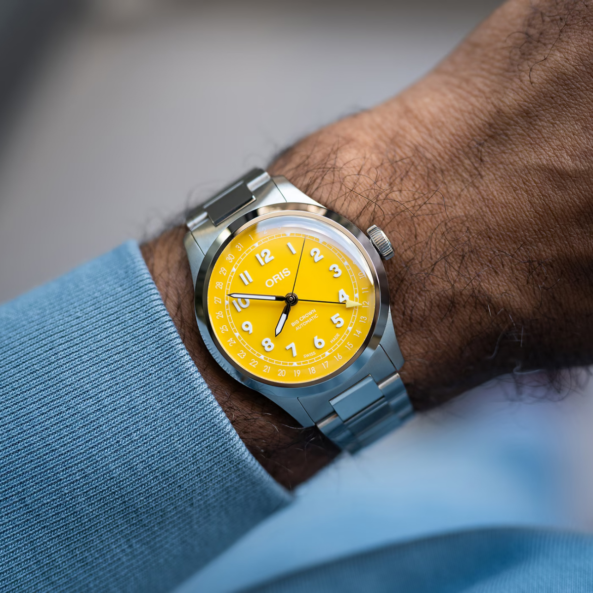 Oris New Watches - BIG CROWN POINTER DATE - YELLOW | Manfredi Jewels