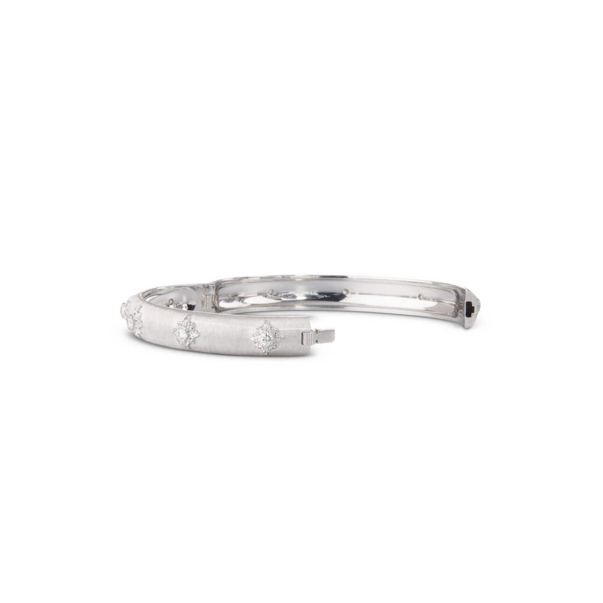Buccellati Jewelry - Macri Bombe 18K White Gold Diamond Bracelet | Manfredi Jewels