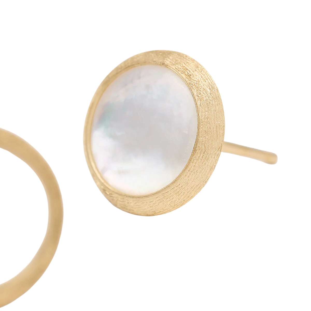 Marco Bicego Jewelry - Jaipur 18K Yellow Gold Mother of Pearl Stud Earrings | Manfredi Jewels
