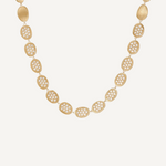 Lunaria 18K Yellow Gold Diamond Pavé Link Collar Necklace